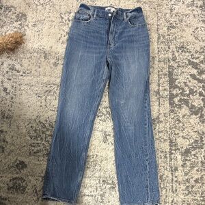 Abercrombie & Fitch Blue Ultra High Rise Jeans Curve Love